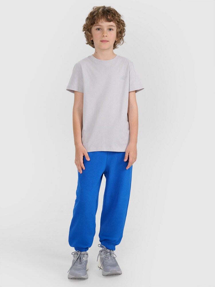 T-shirt regular gładki (2-pack) dziecięcy - multikolor