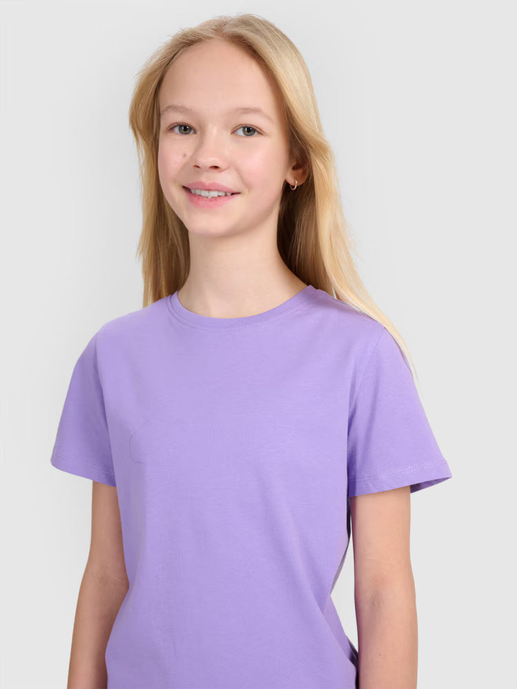 T-shirt regular z nadrukiem dziewczęcy - czarny