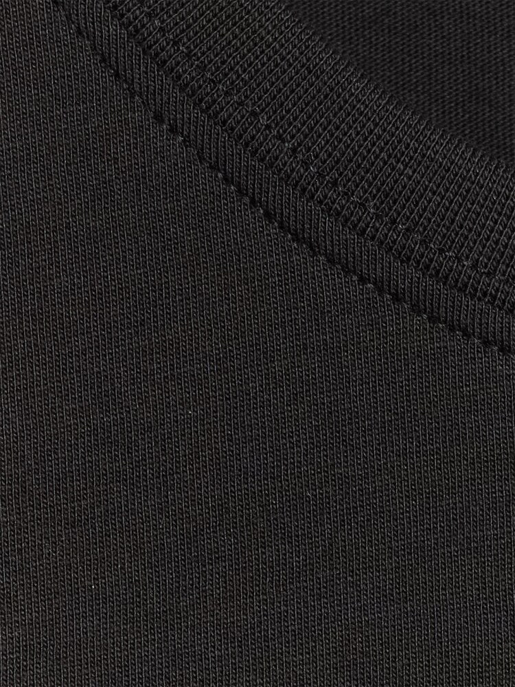 T-shirt regular gładki damski - czarny