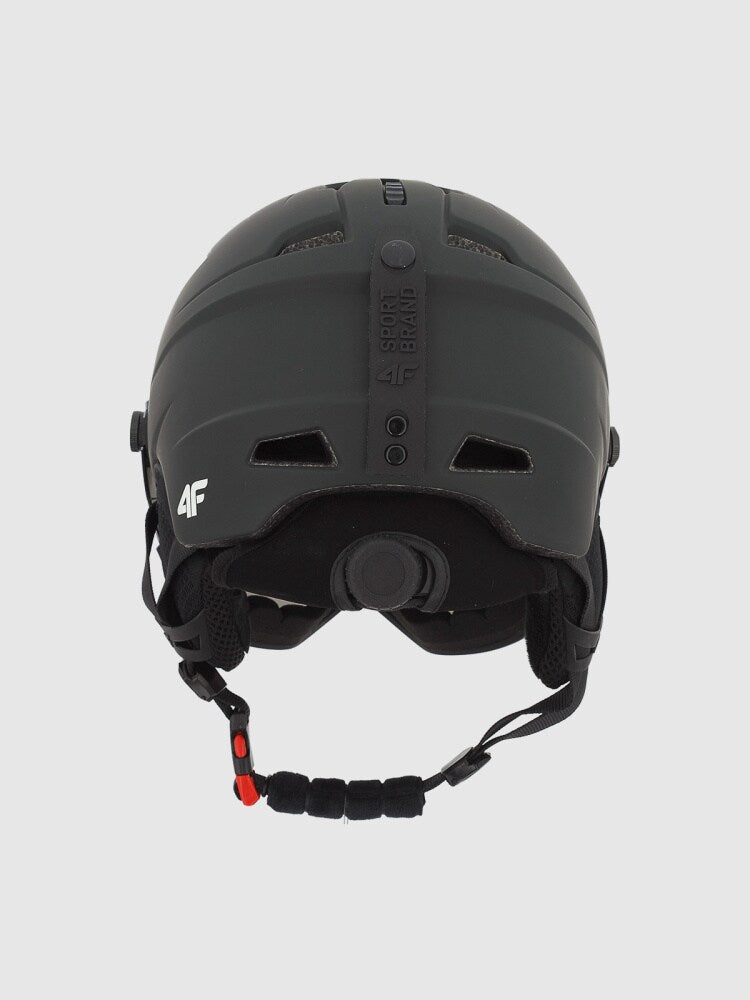 Kask narciarski z goglami uniseks - fioletowy