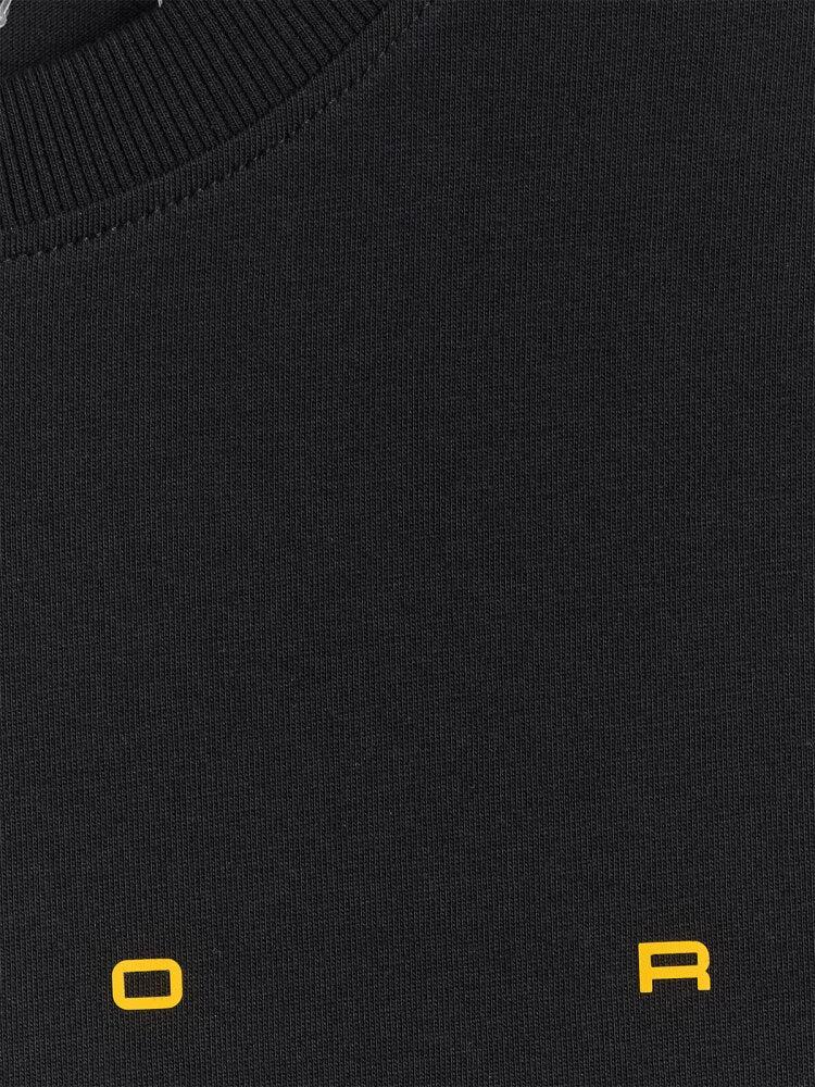 T-shirt regular z nadrukiem męski - czarny
