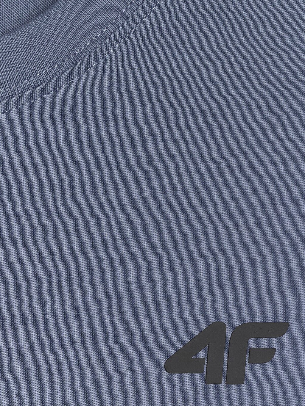 T-shirt regular gładki męski - czarny
