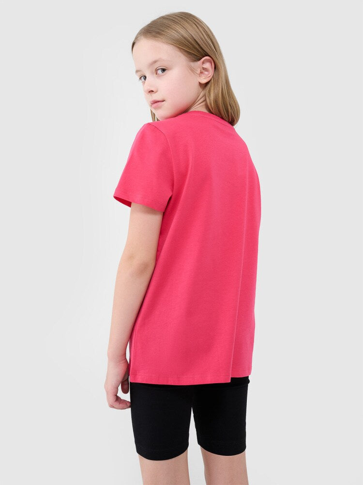 T-shirt regular z nadrukiem dziewczęcy - czarny