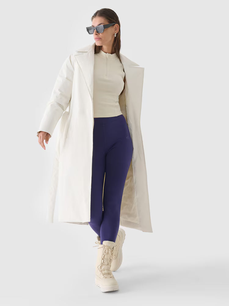 Legginsy dzianinowe damskie - czarne