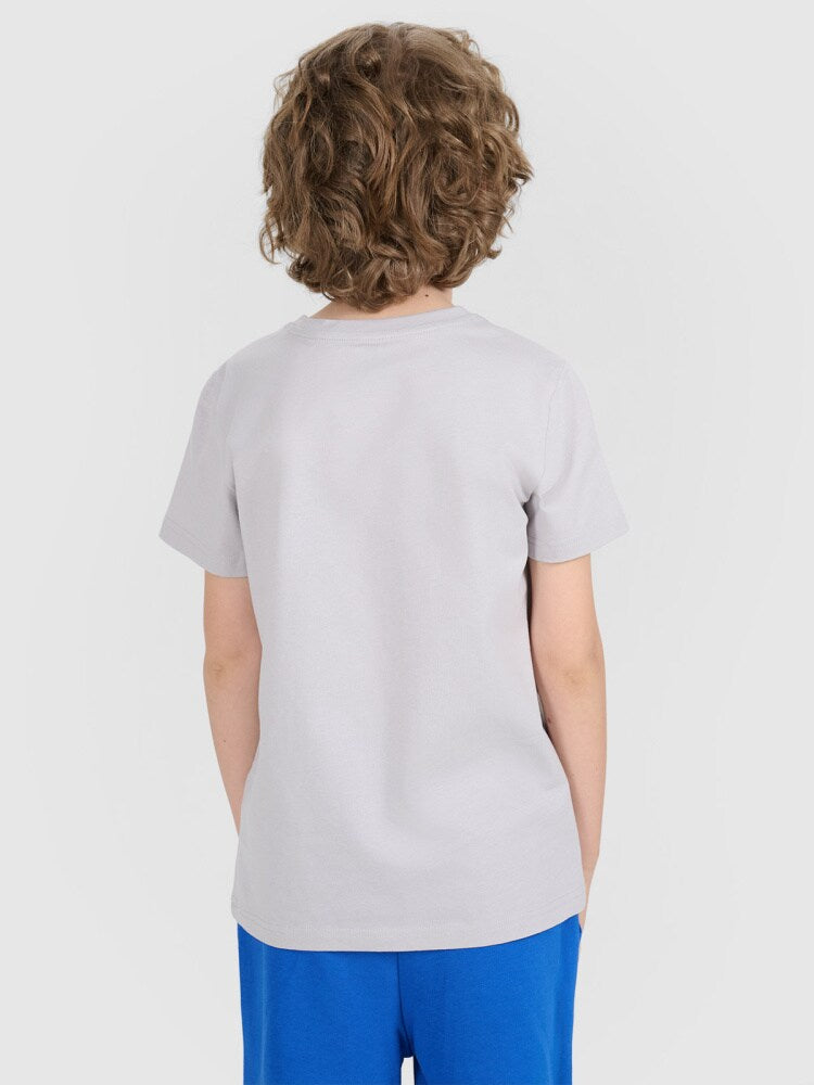 T-shirt regular gładki (2-pack) dziecięcy - multikolor