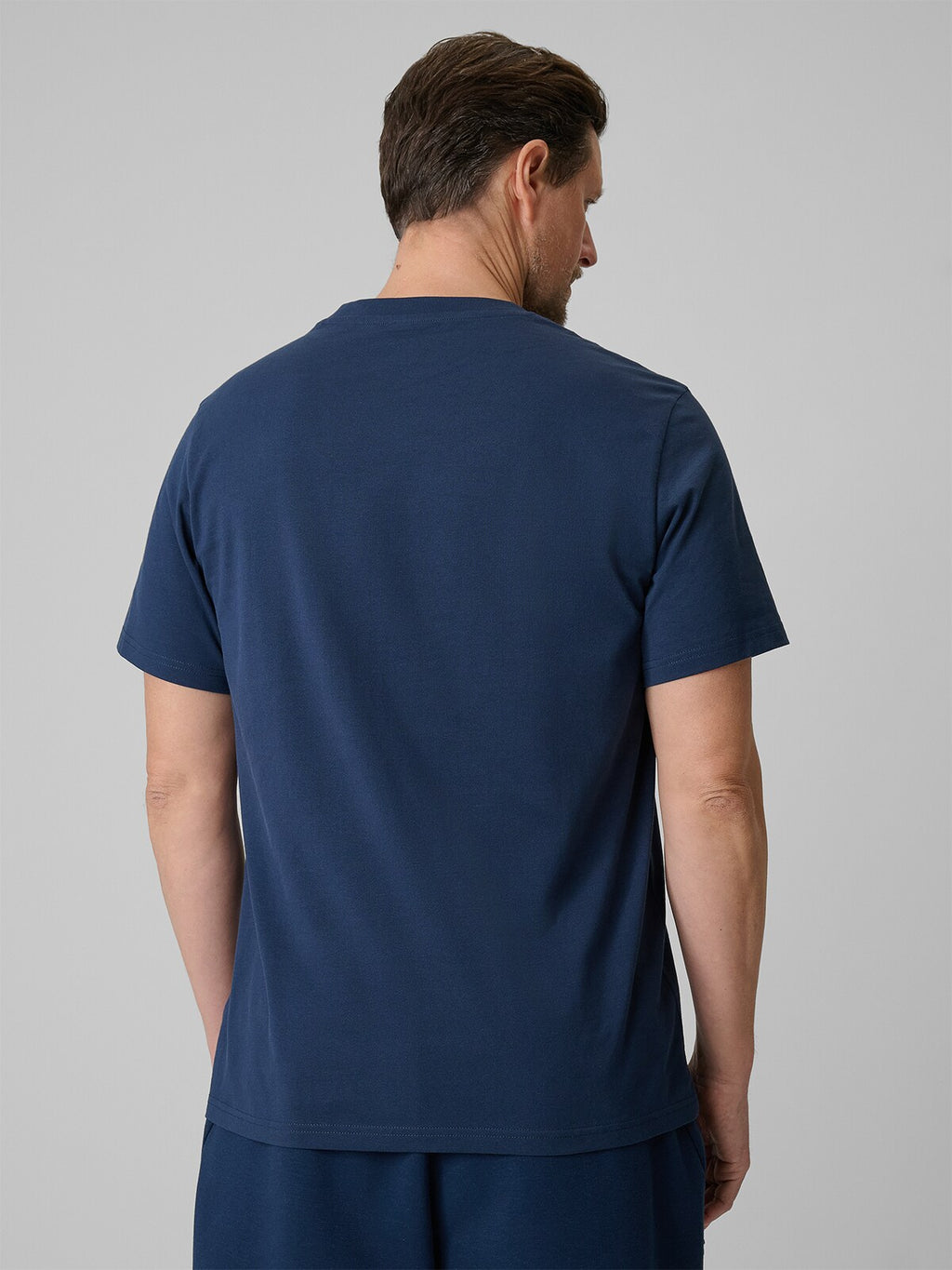 T-shirt regular z nadrukiem męski - czerwony