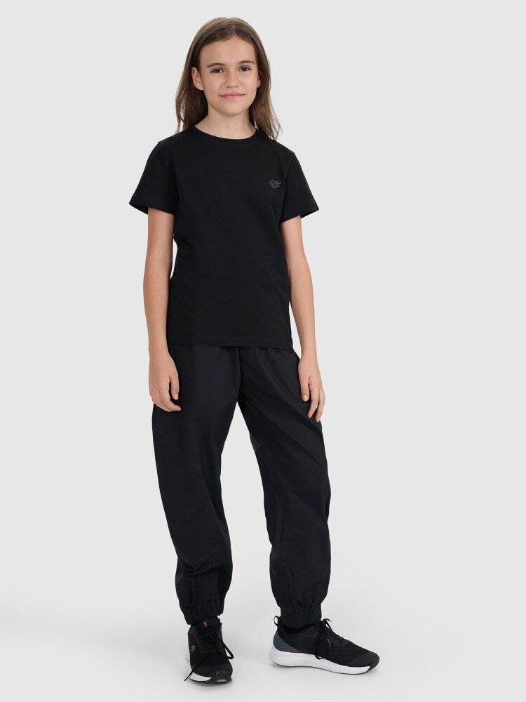 T-shirt regular gładki (2-pack) dziecięcy - multikolor