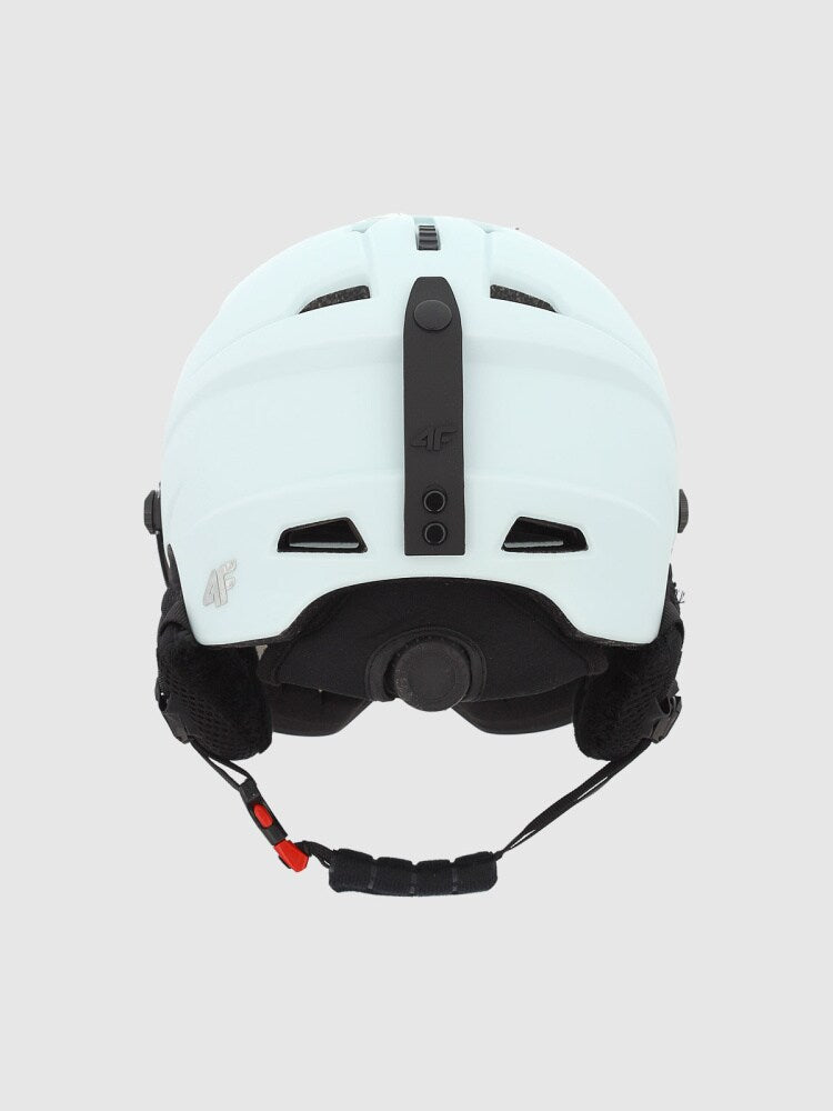 Kask narciarski z goglami uniseks - fioletowy