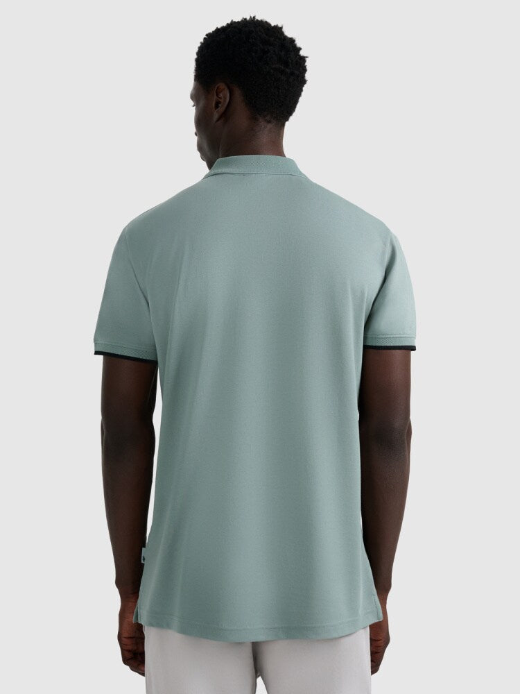 Koszulka polo regular męska - czarna