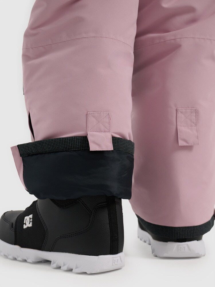 Spodnie snowboardowe membrana 10000 dziewczęce - różowe
