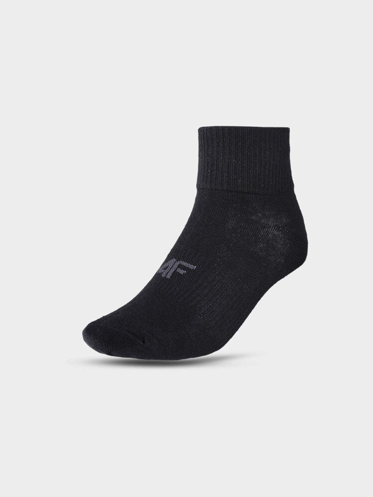 Skarpetki casual za kostkę (3-pack) dziecięce - czarne