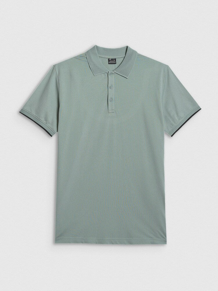 Koszulka polo regular męska - czarna