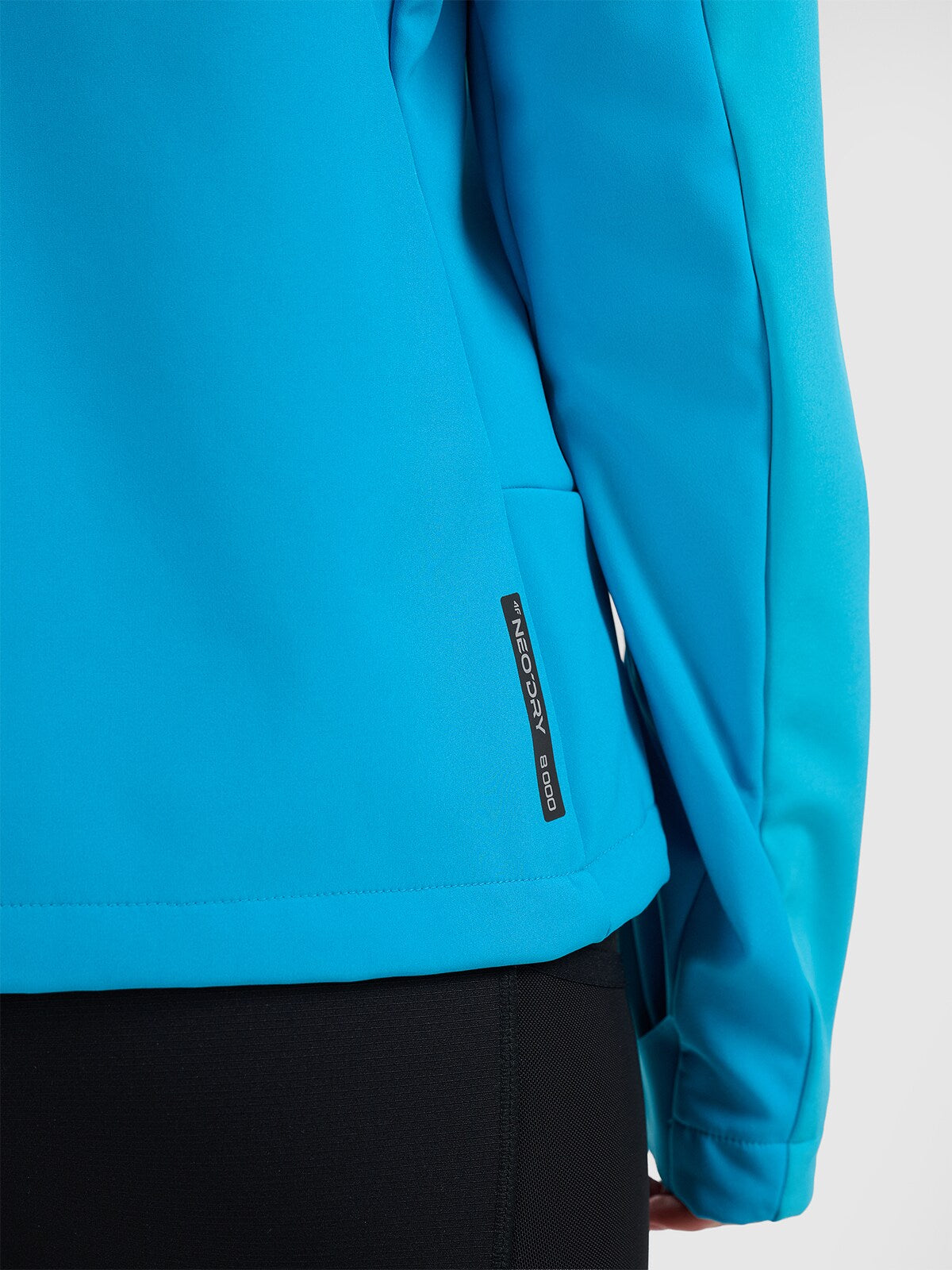 Kurtka softshell wiatroodporna membrana 8000 damska - niebieska