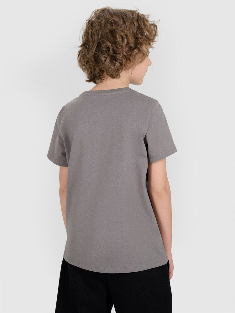 T-shirt regular z nadrukiem chłopięcy - niebieski